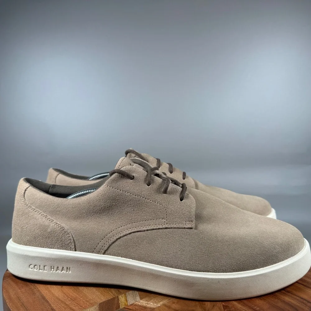 Cole Haan GrandSeries Mens 13M Tan Suede Oxford Sneakers C40147 Business Casual